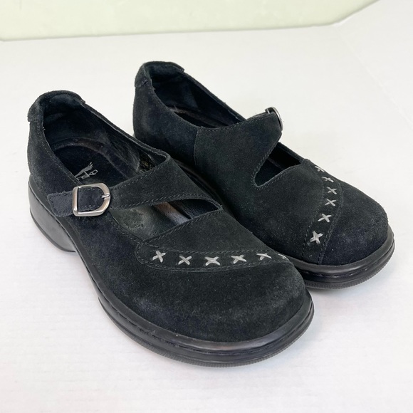 Dansko Shoes - Dansko Suede Mary Jane Shoes Black size 37